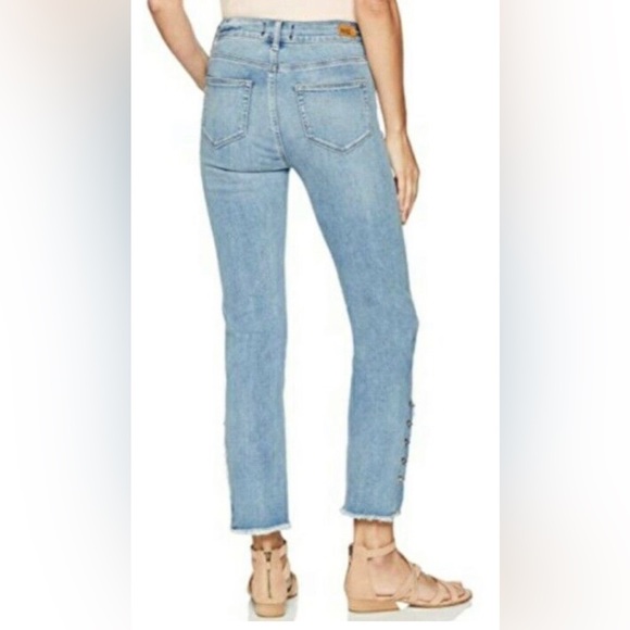 Paige Hoxton Olympic Chains Raw Hem Jeans - Picture 3 of 16